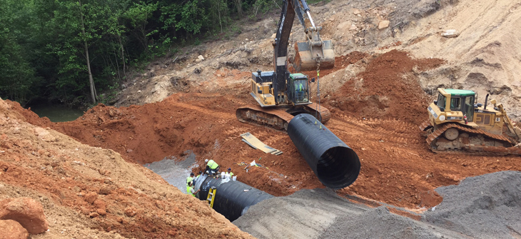 Image of DuroMaxx Large Storm Sewer System being installed