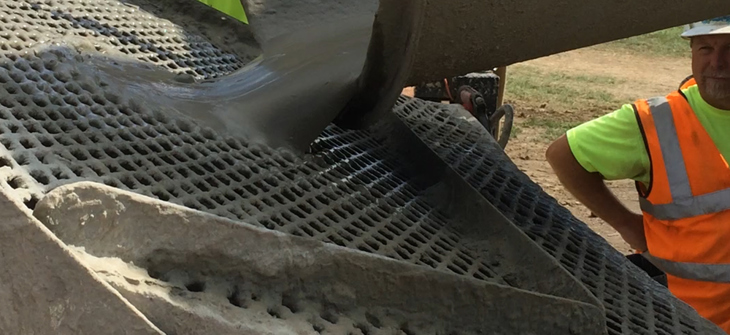 image of fill grout being poured