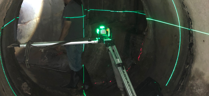 image of laser profiling of existing pipe