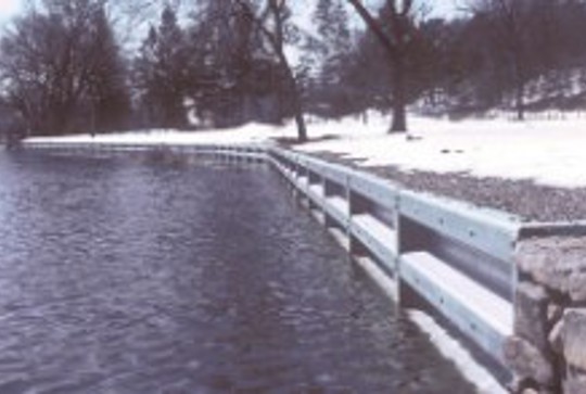 Anchor Wall shoreline protection.