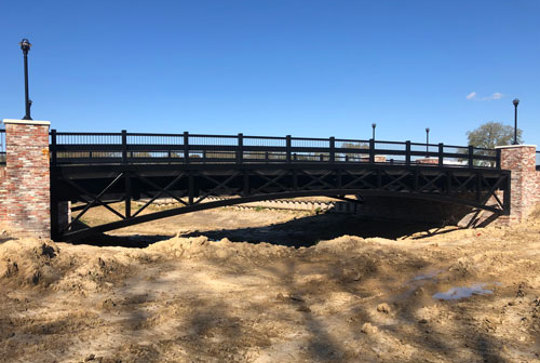 Big R rolled girder bridge.