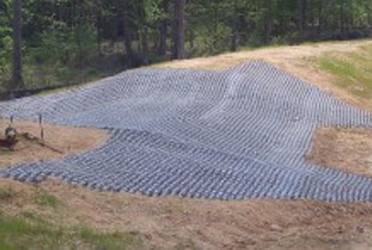 Armorflex channel spillway dam overtopping protection.